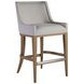 Simpatico White Dove Performance Fabric Barstool