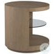 Simpatico White Oak Round End Table