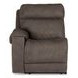 Hoopster Gunmetal 3 Piece Power Reclining Console Modular Loveseat
