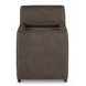 Hoopster Gunmetal 3 Piece Power Reclining Console Modular Loveseat