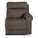 Hoopster Gunmetal 3 Piece Power Reclining Console Modular Loveseat