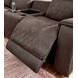 Hoopster Gunmetal 3 Piece Power Reclining Console Modular Loveseat