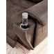 Hoopster Gunmetal 3 Piece Power Reclining Console Modular Loveseat