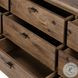 Glenview Weathered Oak Veneer 9 Drawer Dresser