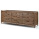 Glenview Weathered Oak Veneer 9 Drawer Dresser