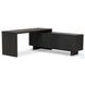 Posada Worn Black Oak Veneer 78" L-Shaped Desk
