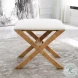 Dresmont White Small Bench