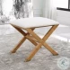 Dresmont White Small Bench