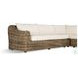 Messina Chunky Sand Woven Outdoor 3 Piece Sectional