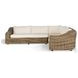 Messina Chunky Sand Woven Outdoor 3 Piece Sectional