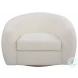 Tanoria Off White Swivel Chair