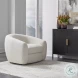 Tanoria Off White Swivel Chair