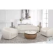 Tanoria Off White Swivel Chair
