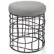 Carnival Gray Accent Stool