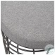Carnival Gray Accent Stool