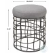 Carnival Gray Accent Stool