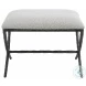Drevan Ivory And Warm Gray Small Bench