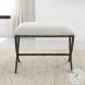 Drevan Ivory And Warm Gray Small Bench