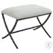 Drevan Ivory And Warm Gray Small Bench