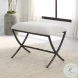 Drevan Ivory And Warm Gray Small Bench