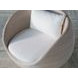 Solimar White Upholstered Swivel Chair