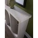 Solimar White Oak Rectangular Marble Top Console Table