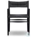 Lomas Black Teak Outdoor Dining Armchair