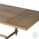 Blinn Worn Oak Veneer 124" Extendable Rectangular Dining Table