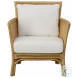 Pacific White Performance Fabric Arm Chair