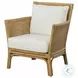 Pacific White Performance Fabric Arm Chair