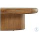 Zach Burnished Parawood Large Round Coffee Table