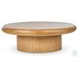 Zach Burnished Parawood Large Round Coffee Table