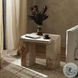 Romano Desert Taupe Marble Rectangular End Table