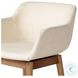 Hannah Kerbey Ivory Performance Fabric Swivel Bar Stool