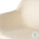 Hannah Kerbey Ivory Performance Fabric Swivel Bar Stool