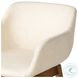 Hannah Kerbey Ivory Performance Fabric Swivel Counter Height Stool