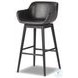 Hannah Sonoma Black Swivel Bar Stool