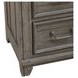Harbor Place Riverstone Gray and Tobacco 2 Glass Door Curio Cabinet with LED