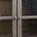 Harbor Place Riverstone Gray and Tobacco 2 Glass Door Curio Cabinet with LED