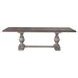 Harbor Place Riverstone Gray and Tobacco 102" Extendable Rectangular Dining Table