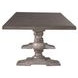 Harbor Place Riverstone Gray and Tobacco 102" Extendable Rectangular Dining Table