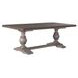Harbor Place Riverstone Gray and Tobacco 102" Extendable Rectangular Dining Table