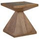 Barnaby Brown and Champagne Bronze Square Occassional Table Set