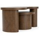 Santa Cruz Whiskey Oak Free Form Bunching Cocktail Table