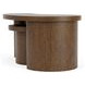 Santa Cruz Whiskey Oak Free Form Bunching Cocktail Table