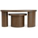 Santa Cruz Whiskey Oak Free Form Bunching Cocktail Table