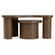 Santa Cruz Whiskey Oak Free Form Bunching Occasional Table Set