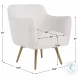 Kavik White Swivel Chair