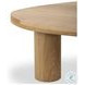 Zion Natural Oak Free Form Nesting Coffee Table Set