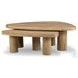 Zion Natural Oak Free Form Nesting Coffee Table Set